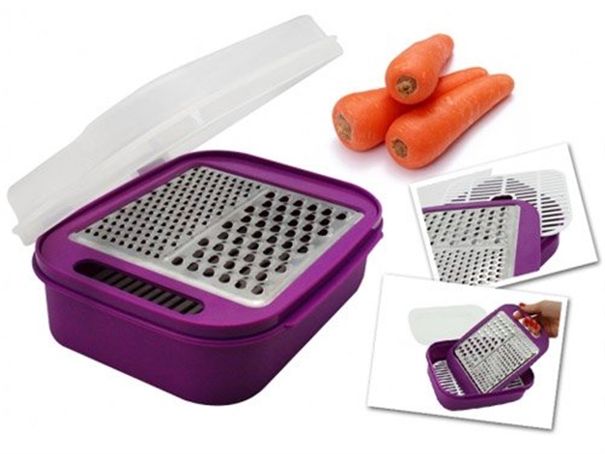 Çok Fonksiyonlu Hazneli Süzgeçli Rende Asorti