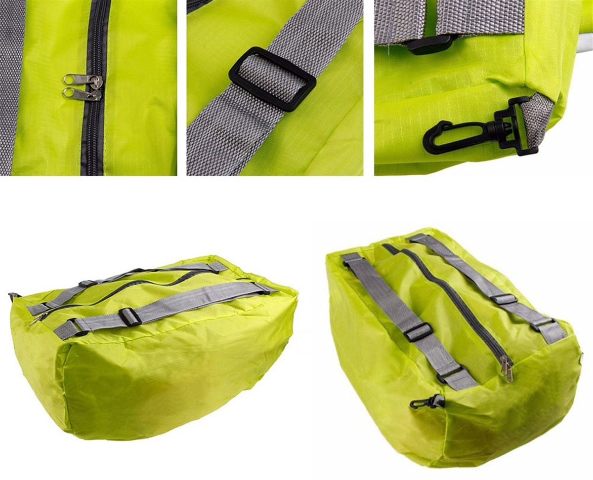 Katlanabilir Su Geçirmez Hem Omuz Hem Sırt Seyahat Çantası Asorti