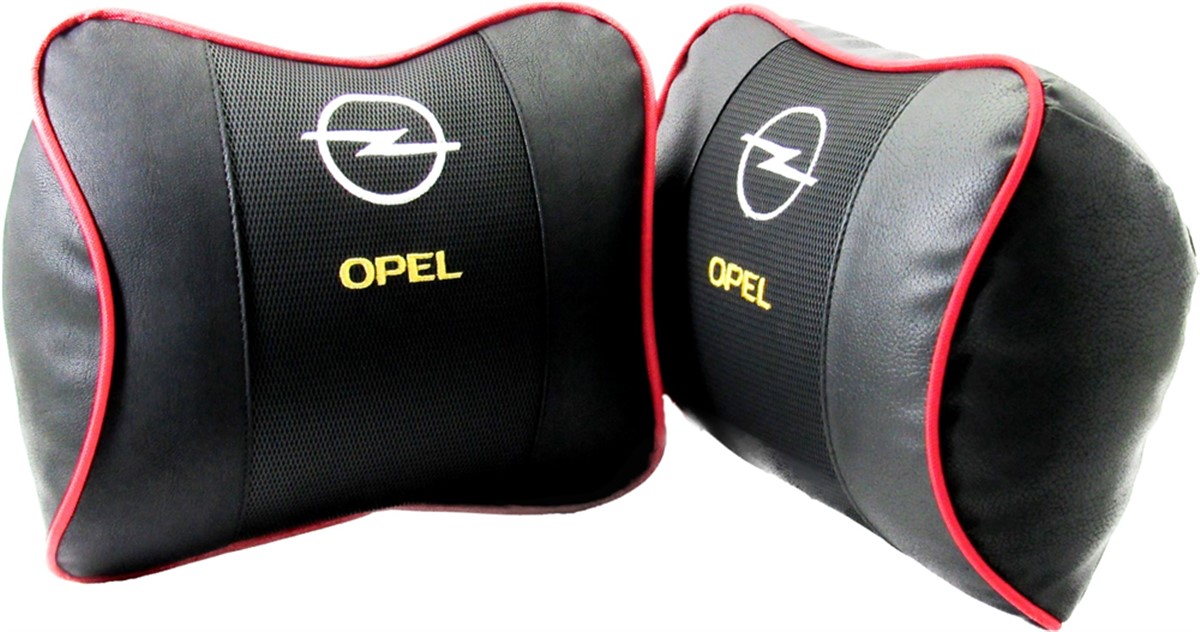 Opel Uyumlu Geniş Havalı Deri Boyun ve Seyahat Uyku Yastığı 1Çift