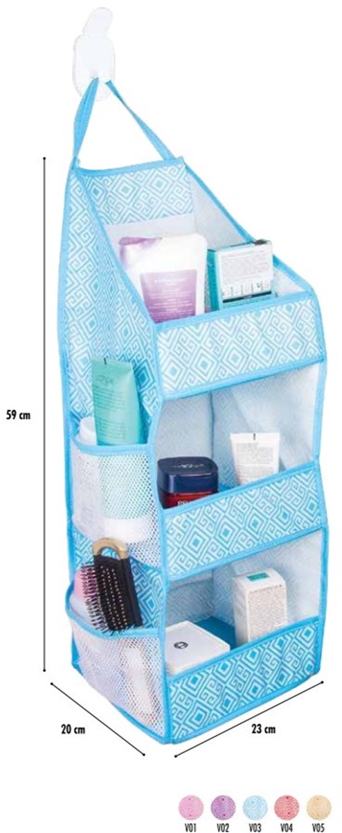 7 Bölmeli Çok Amaçlı Asılabilir Dekoratif Raf Asorti