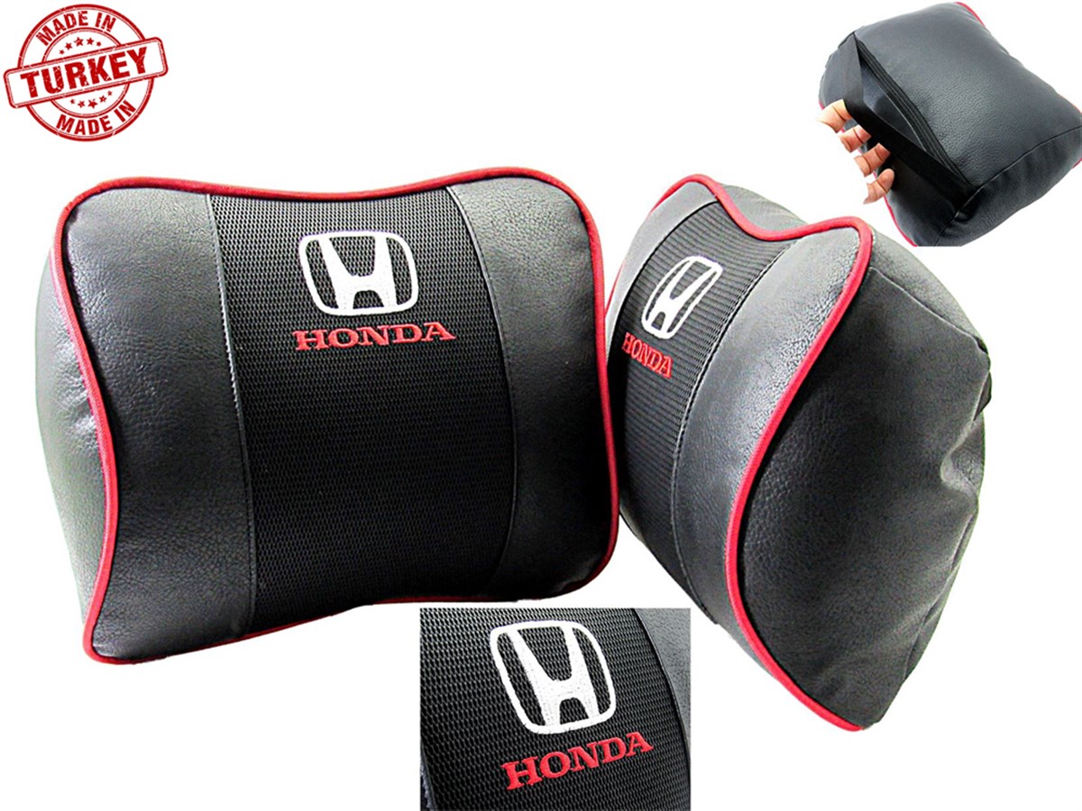 HONDA Geniş Havalı Deri Boyun ve Seyahat Uyku Yastığı 1 Çift